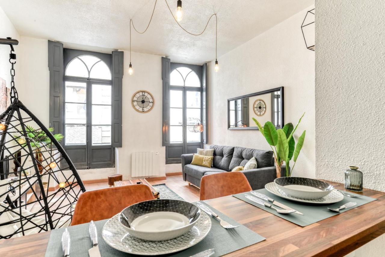 Appartement Parenthèse Occitane -WIFI - Balnéo- Parking Gratuit - Netflix à Carcassonne Extérieur photo